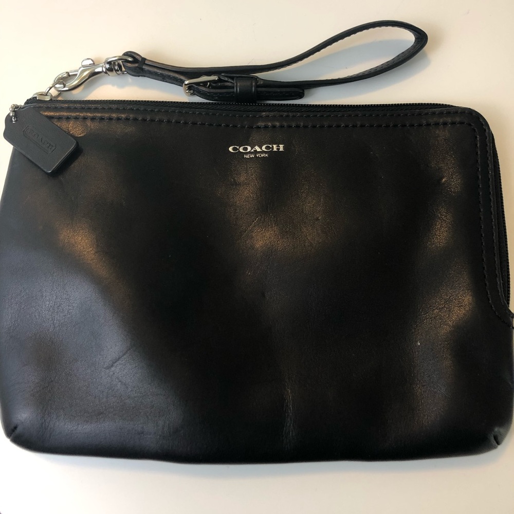 Coach Wristlet with Corner Zipper